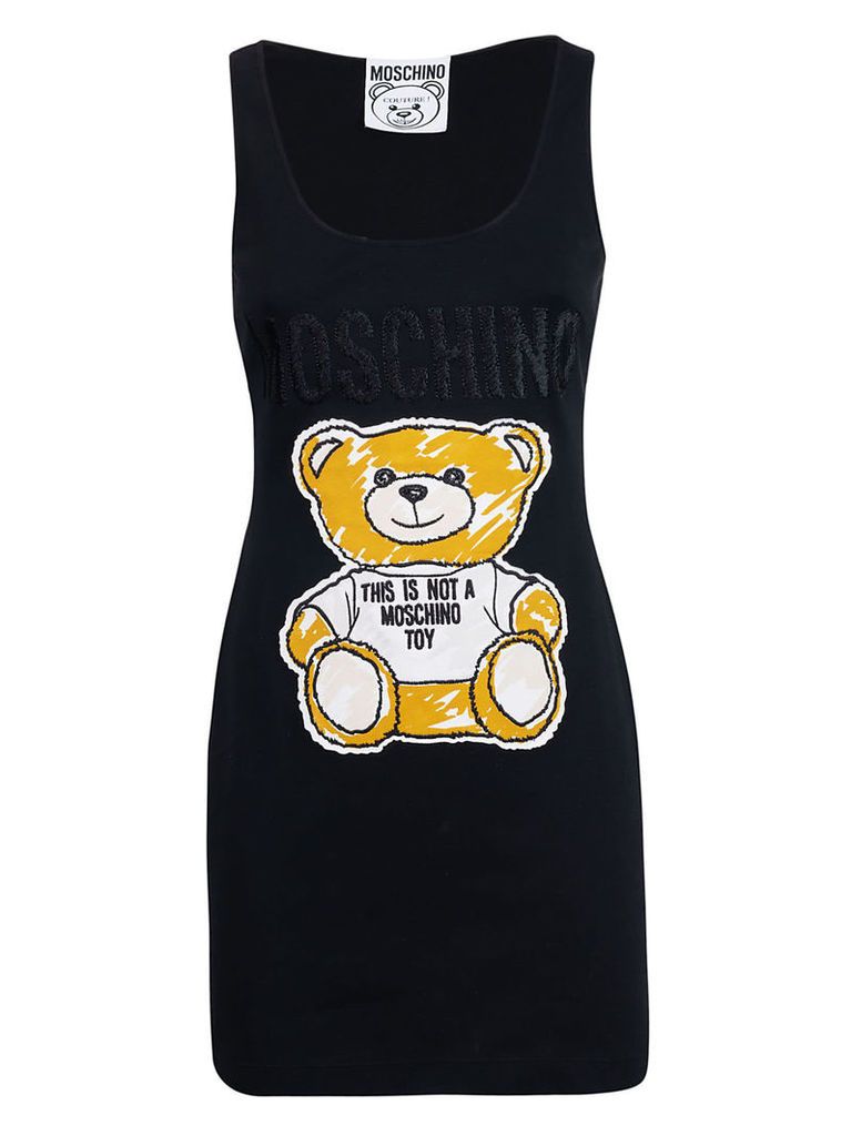 Moschino Embroidered Bear Dress