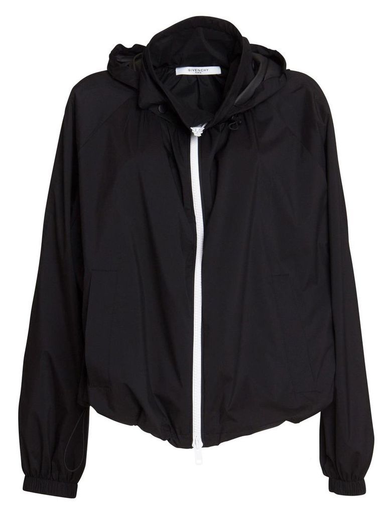 Givenchy Technical Fabric Windbreaker In Black