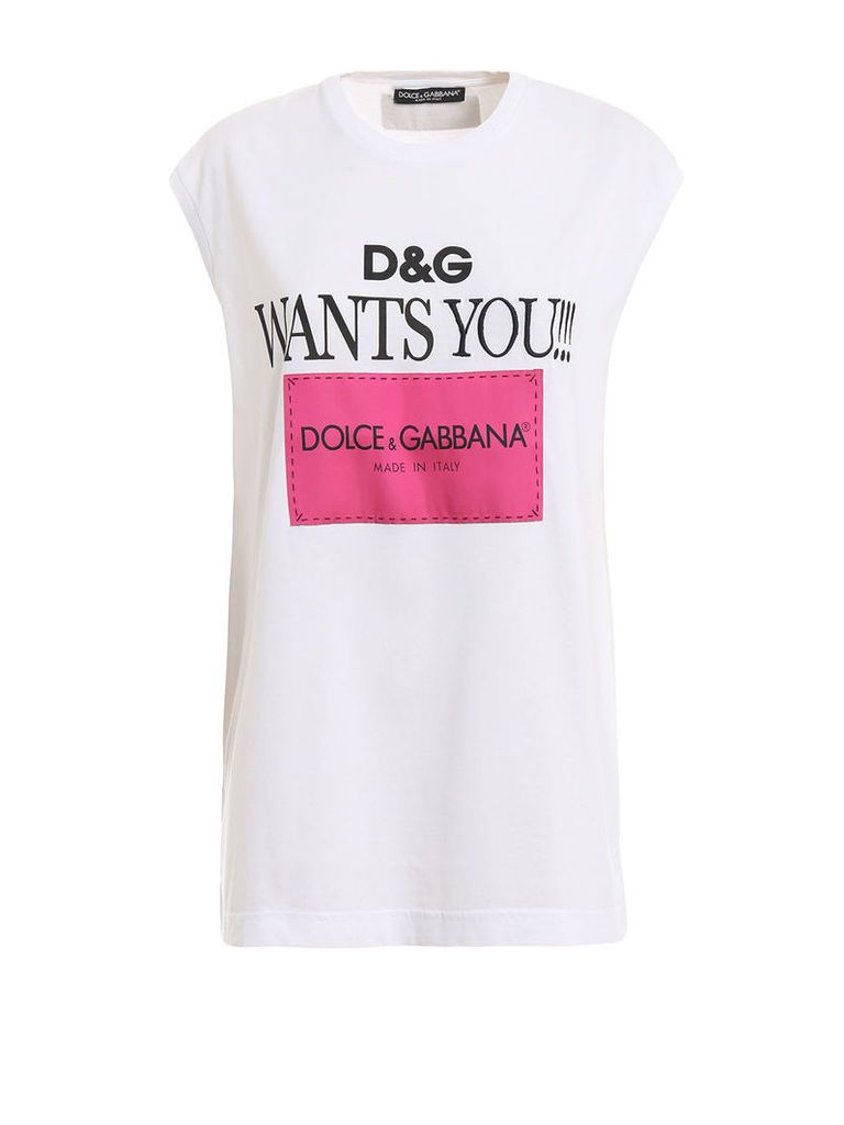Dolce & Gabbana Printed Sleeveless Top