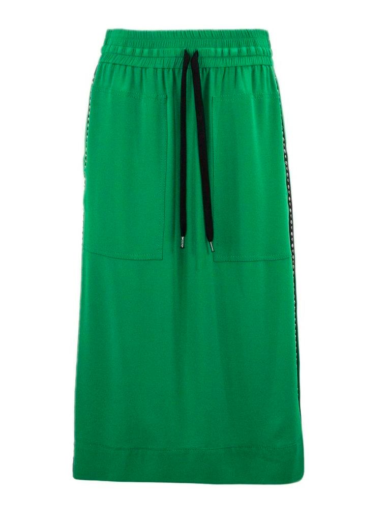 N.21 Green Silk Blend Skirt