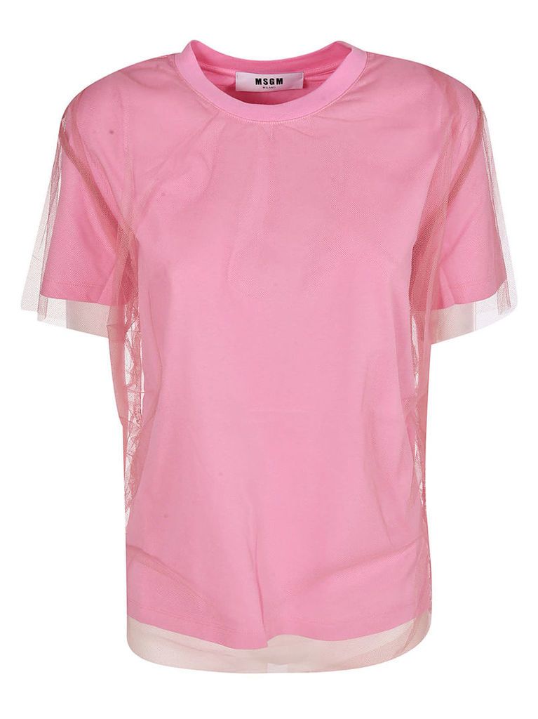 Msgm Layered Tulle T-shirt