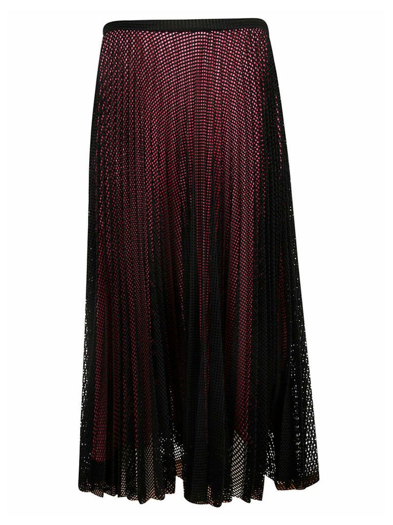 Marco de Vincenzo Mesh Layer Pleated Skirt