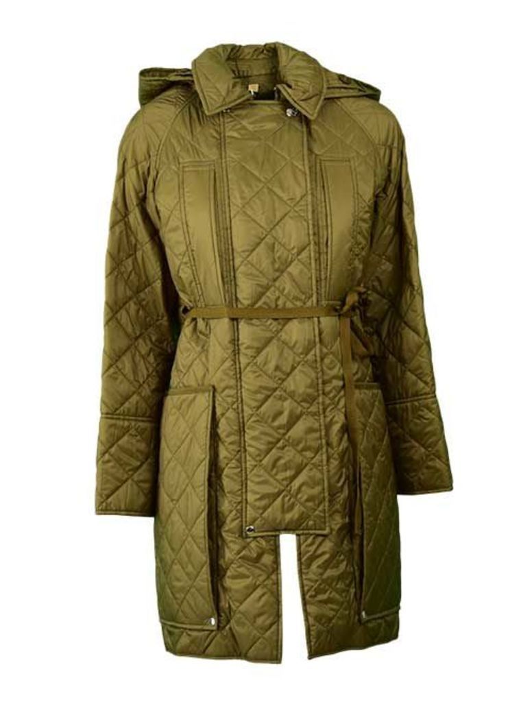 Burberry Diamond Quilted Hooded Coat