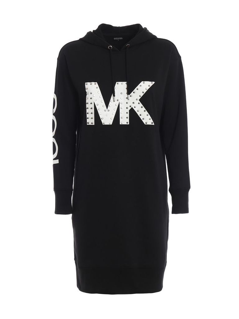 MICHAEL Michael Kors Studded Mk Logo Hoodie-style Dress