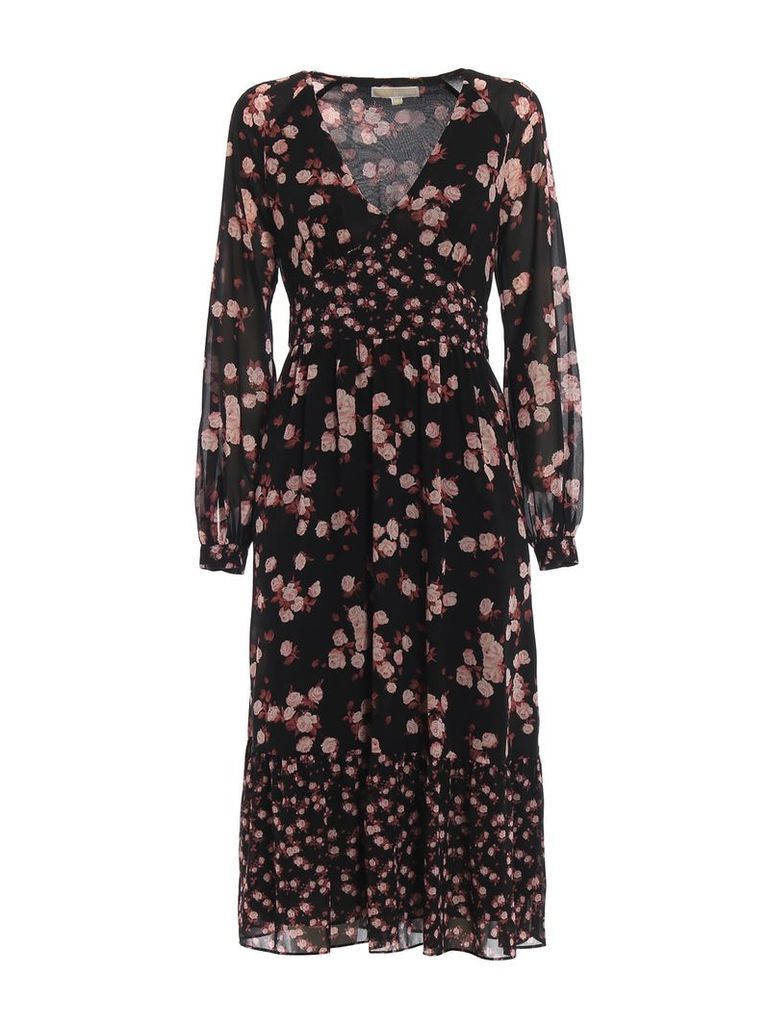 MICHAEL Michael Kors Rose Printed Georgette Dress