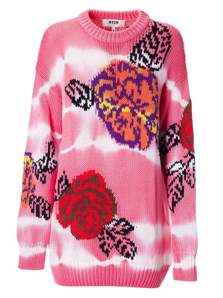 MSGM Rose Knit Sweater