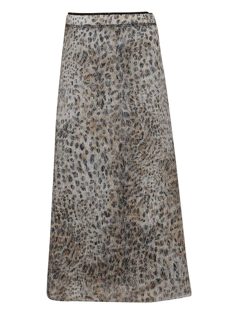 Mcq Alexander Mcqueen Leopard Skirt