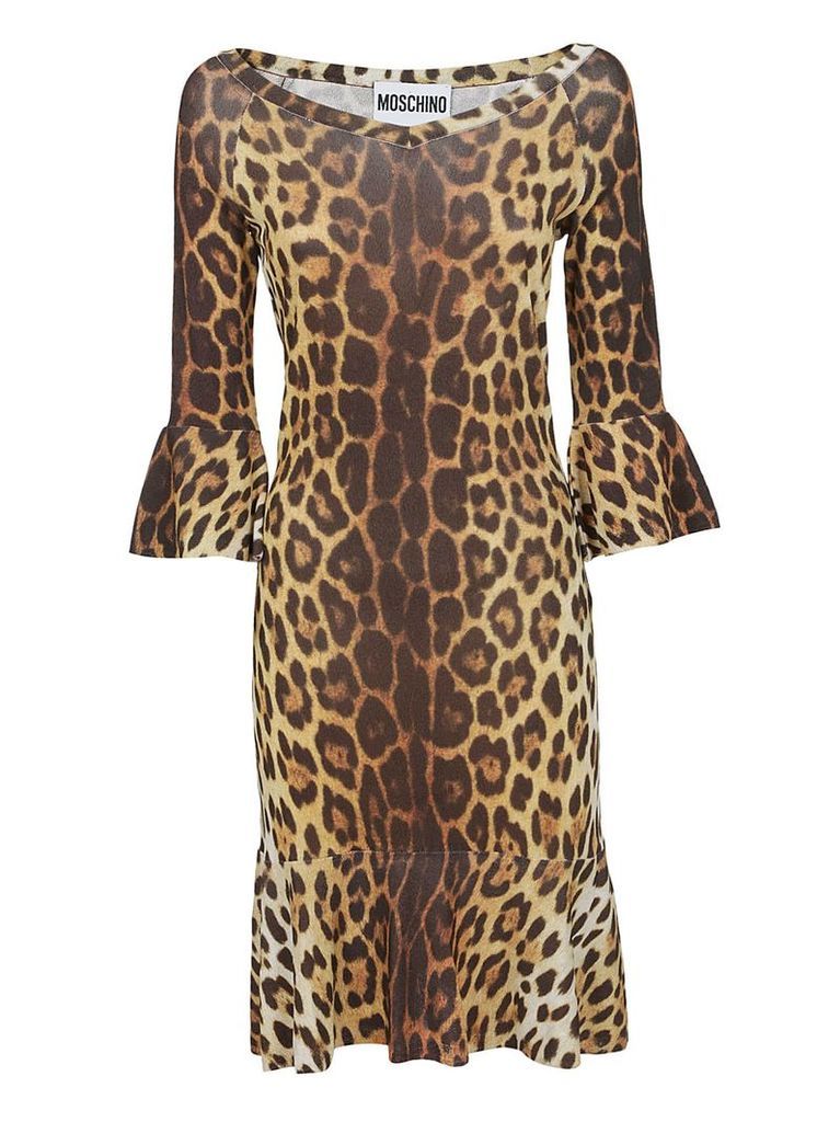Moschino Leopard Print Dress