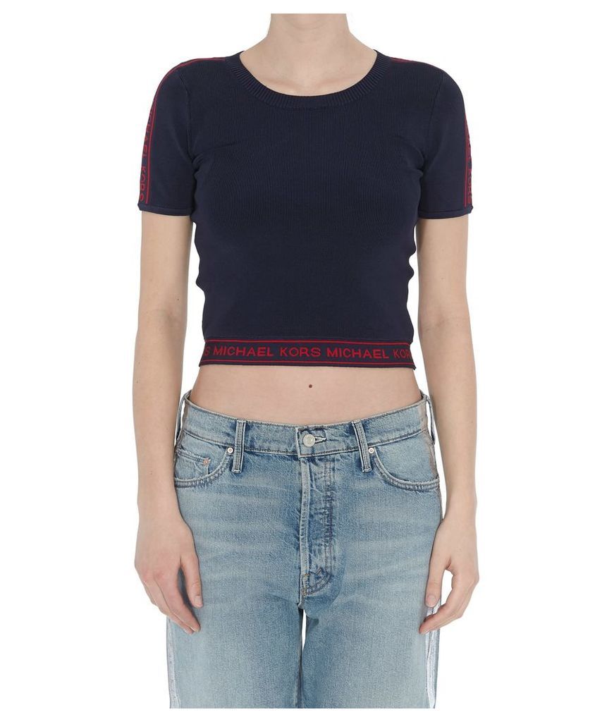 Michael Kors Mk Graphic Crew Neck Top