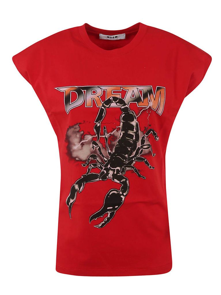 MSGM Scorpion Print T-shirt