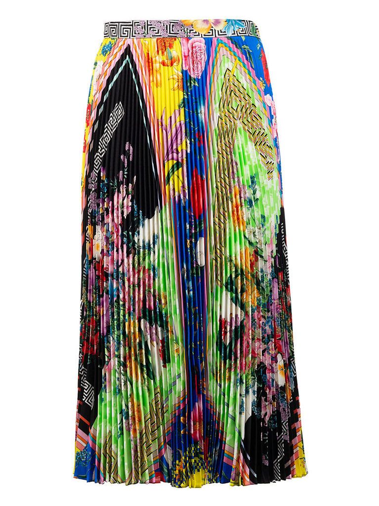 Versace Acid Bloom Print Skirt