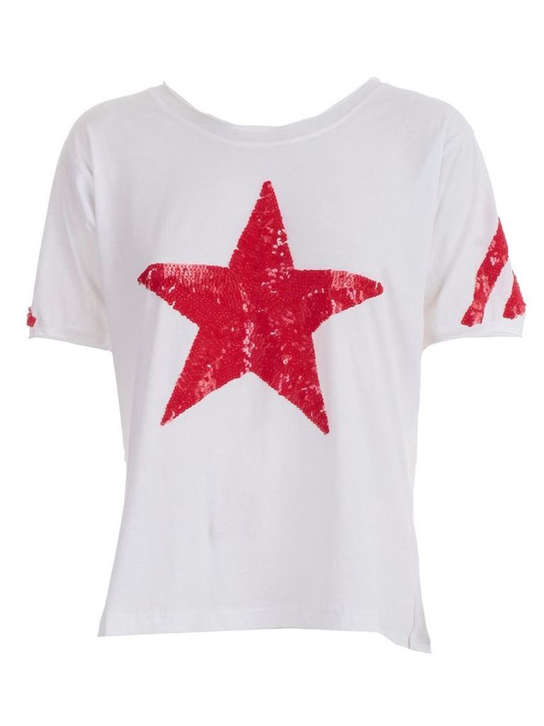 Parosh Star Beaded T-shirt