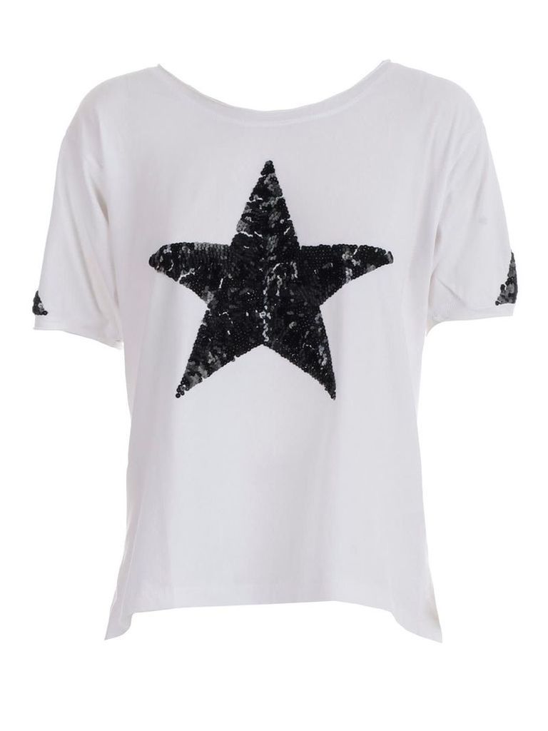 Parosh Star Beaded T-shirt