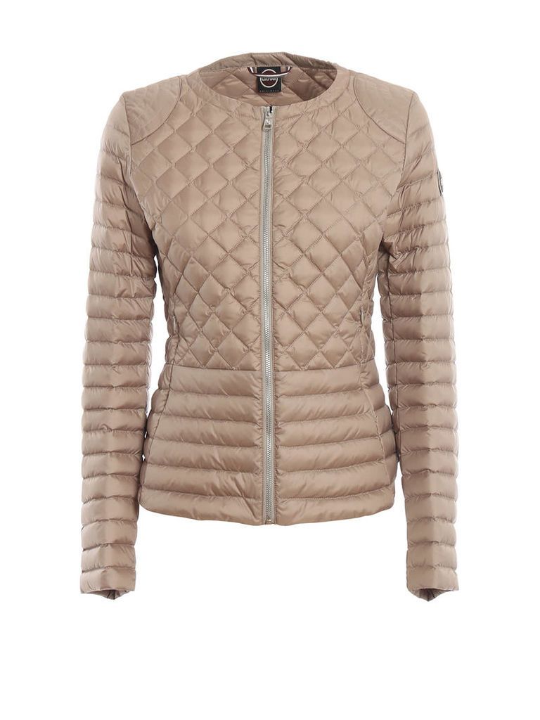 Colmar Beige Quilted Nylon Puffer Jacket