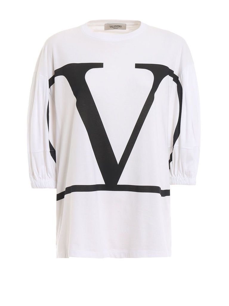 Valentino Oversized Logo Print Top