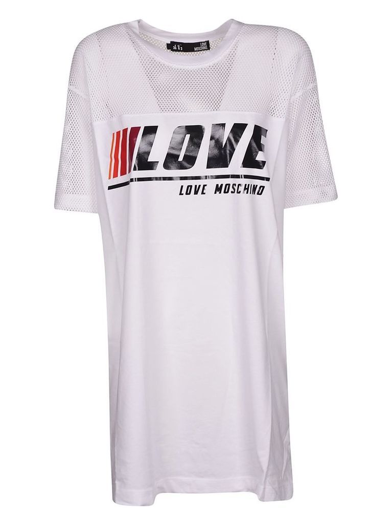 Love Moschino Logo Print Dress