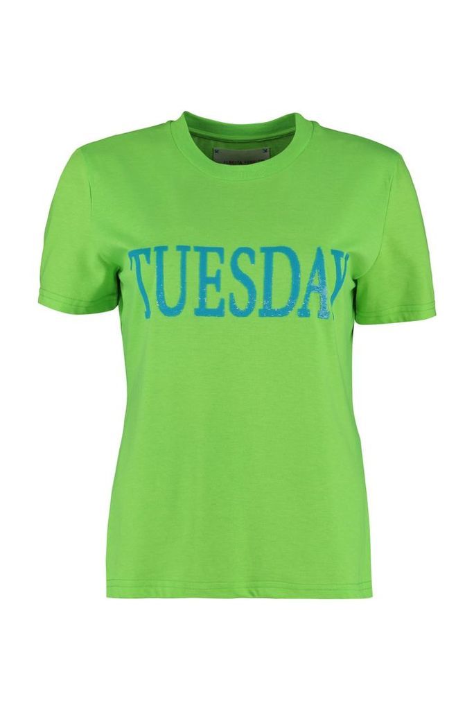Alberta Ferretti Fluo Rainbow Week Tuesday T-shirt