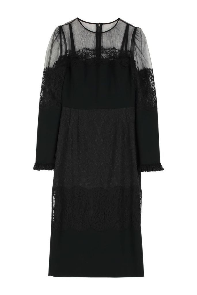 Dolce & Gabbana Cady Midi Sheat-dress