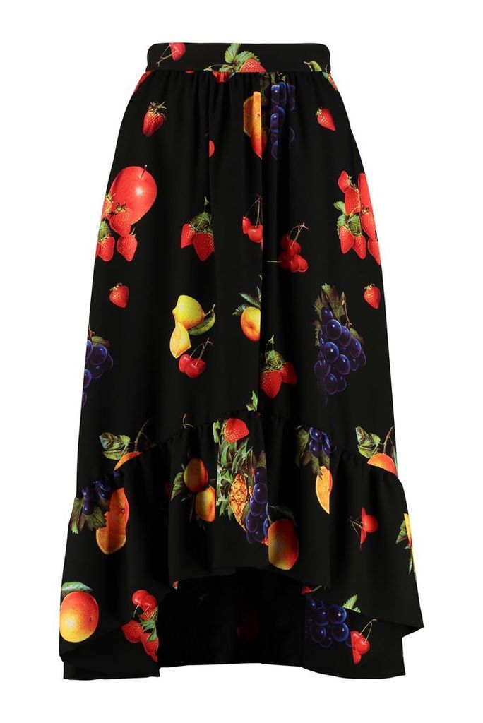 MSGM Printed Asymmetric Skirt