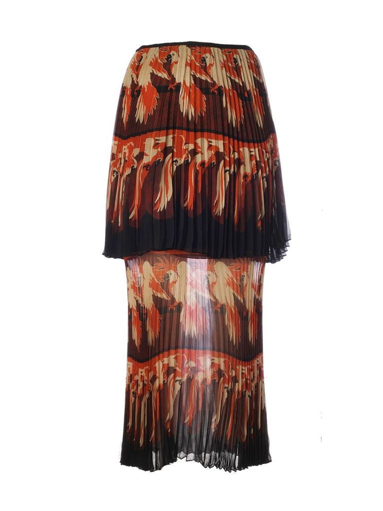 Fendi Bird Print Skirt