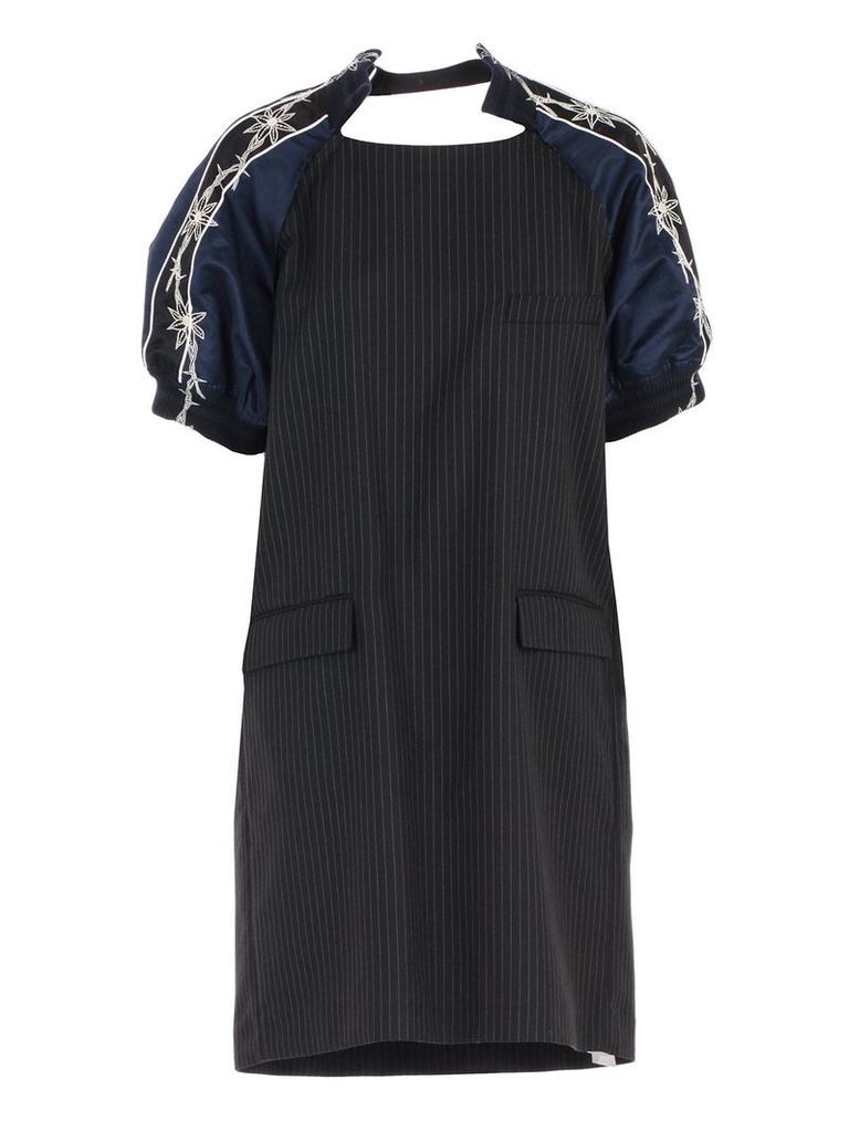 Sacai Pinstripe Tailored Dress