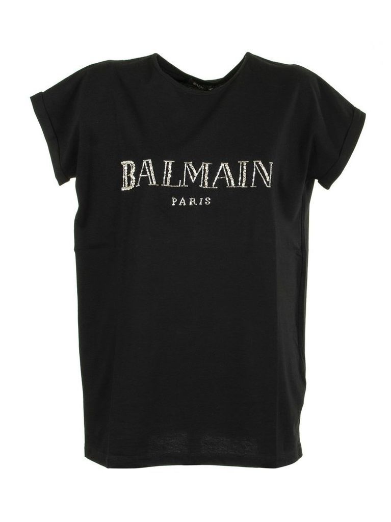 Balmain Embroidered Logo T-shirt