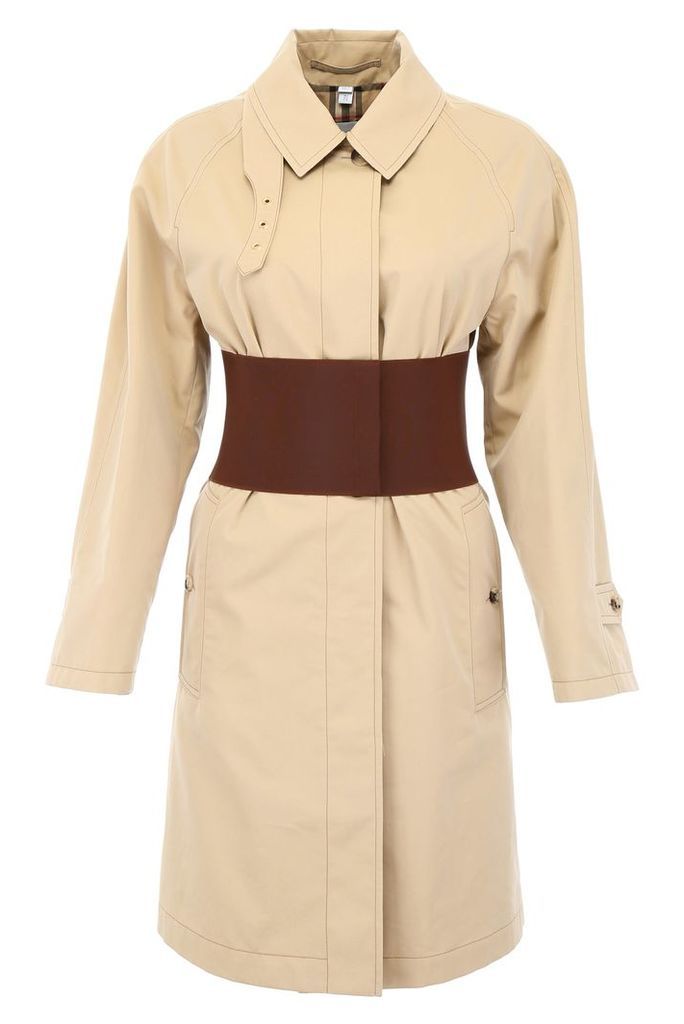 Burberry Trench Coat With Elastic Waistband