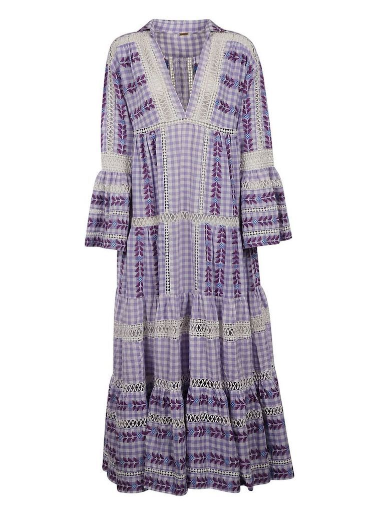 Dodo Bar Or Embroidered Gingham Dress