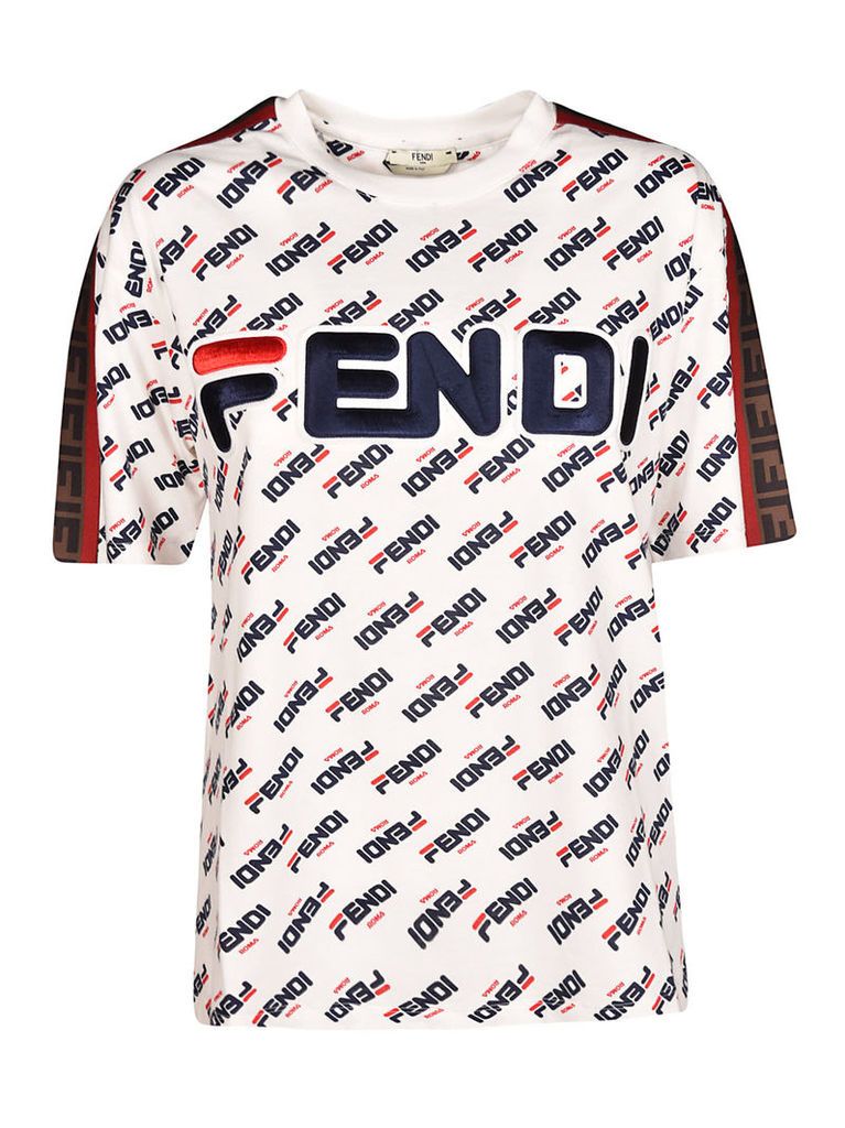 Fendi Embroidered Logo T-shirt