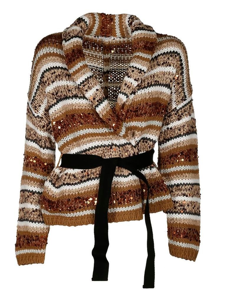 Brunello Cucinelli Chunky Knit Cardi-coat