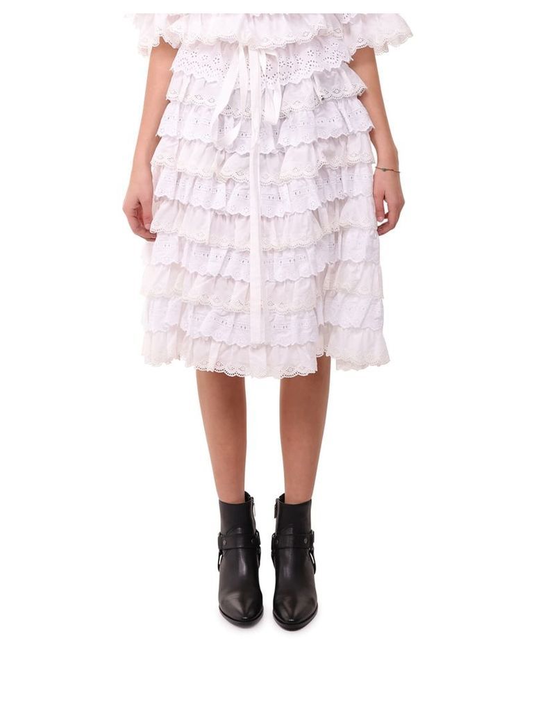 Dolce & Gabbana White Skirt