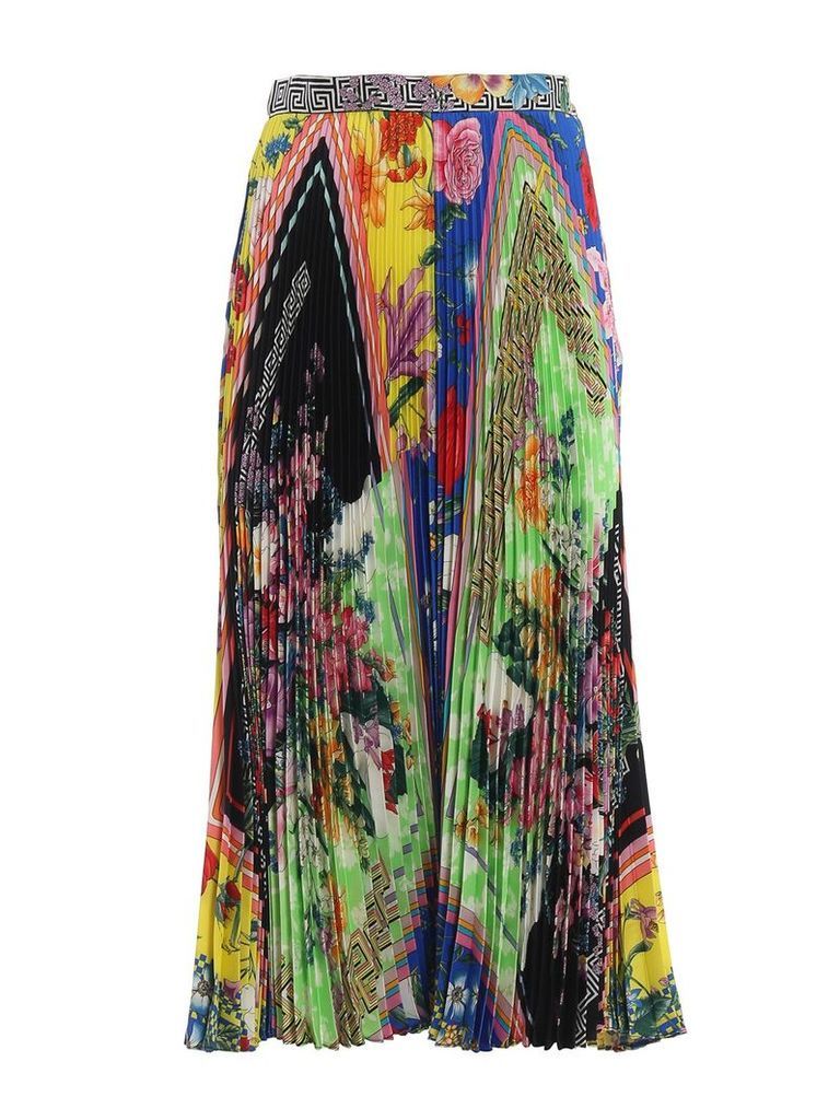 Versace Acid Bloom Printed Skirt