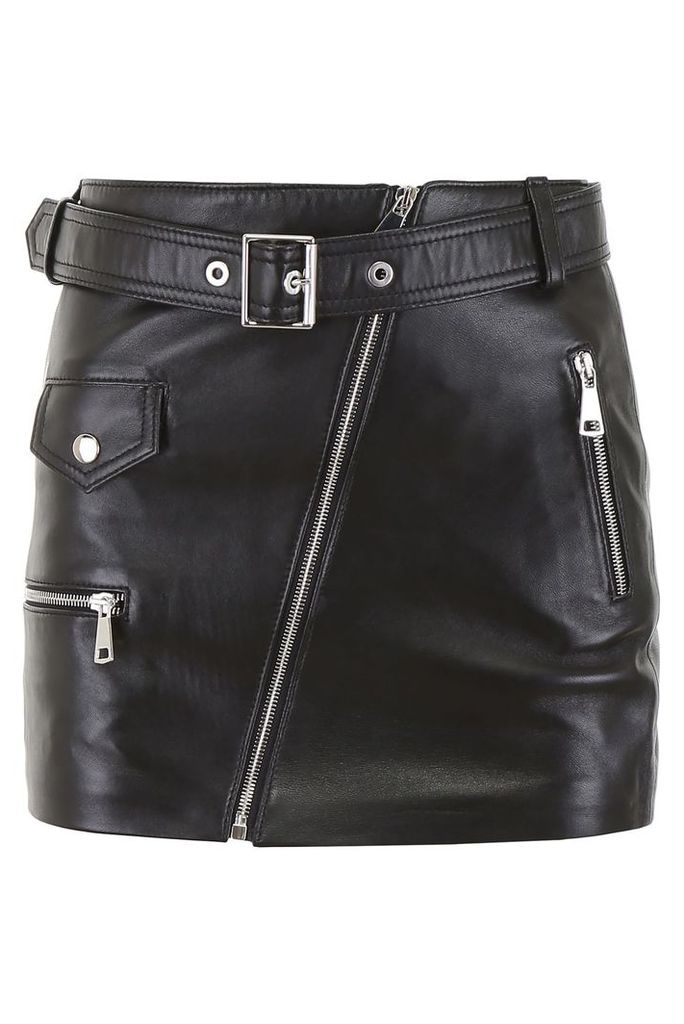 Leather Biker Skirt
