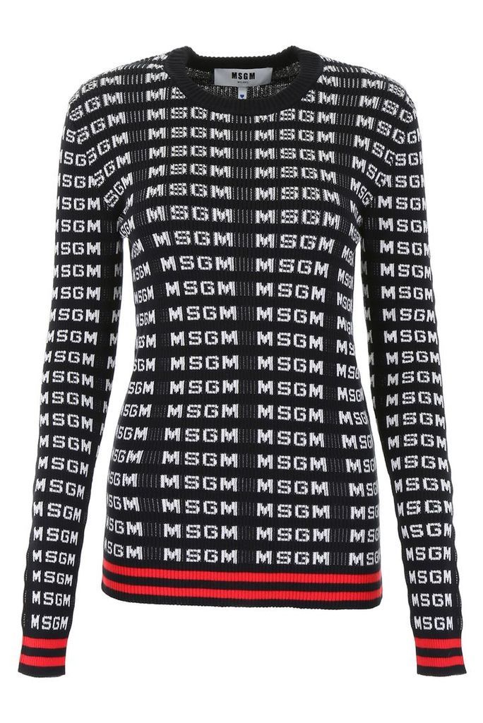 MSGM Ribbed Logo Pullover