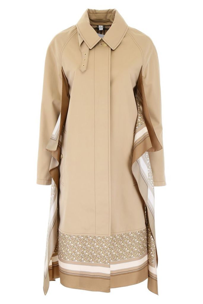 Burberry Trench Coat With Silk Inserts