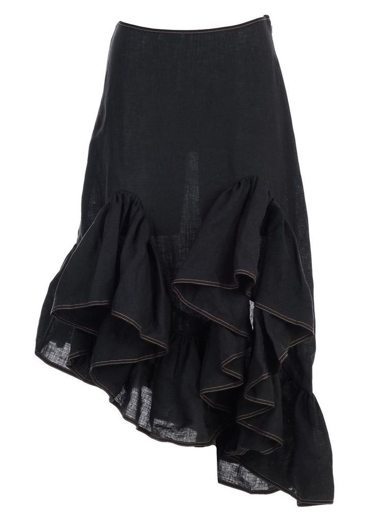 MarquesAlmeida Asymmetric Ruffle Skirt