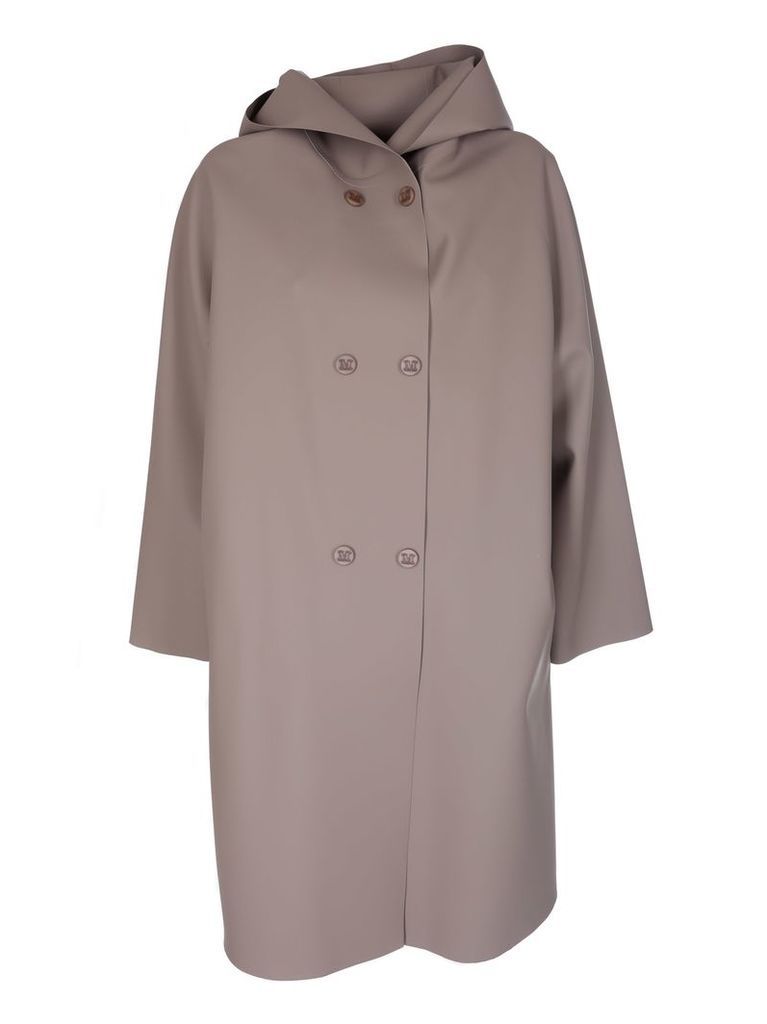 Max Mara Double Breasted Hooded Coat