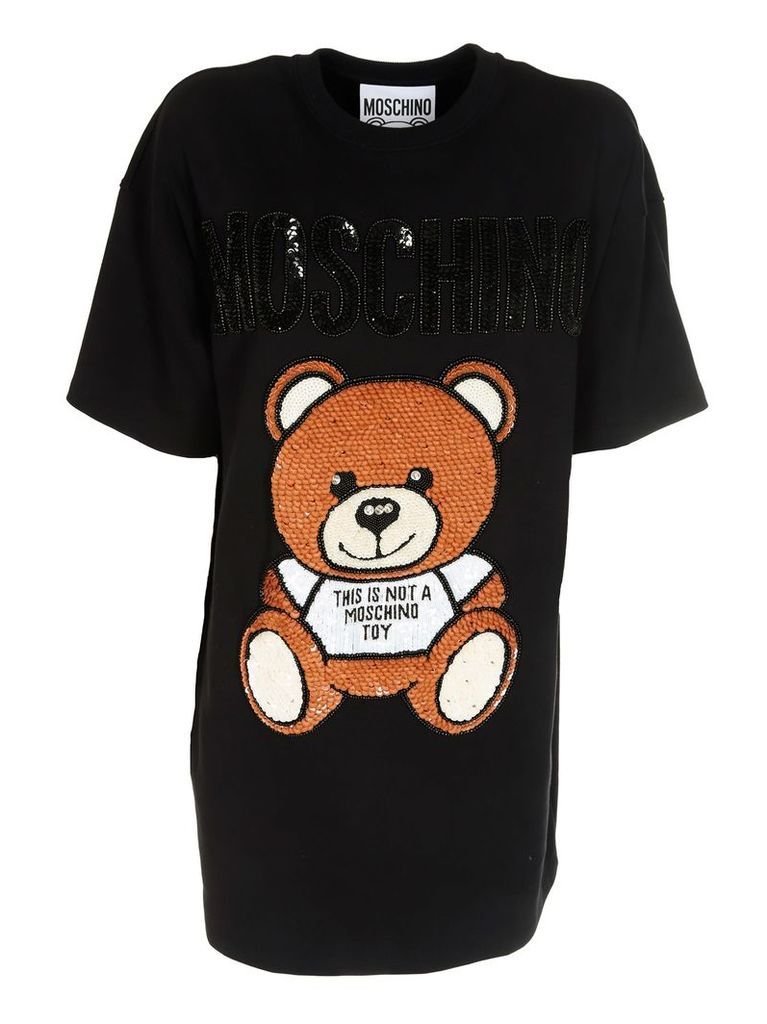 Moschino Sequined Teddy Dress