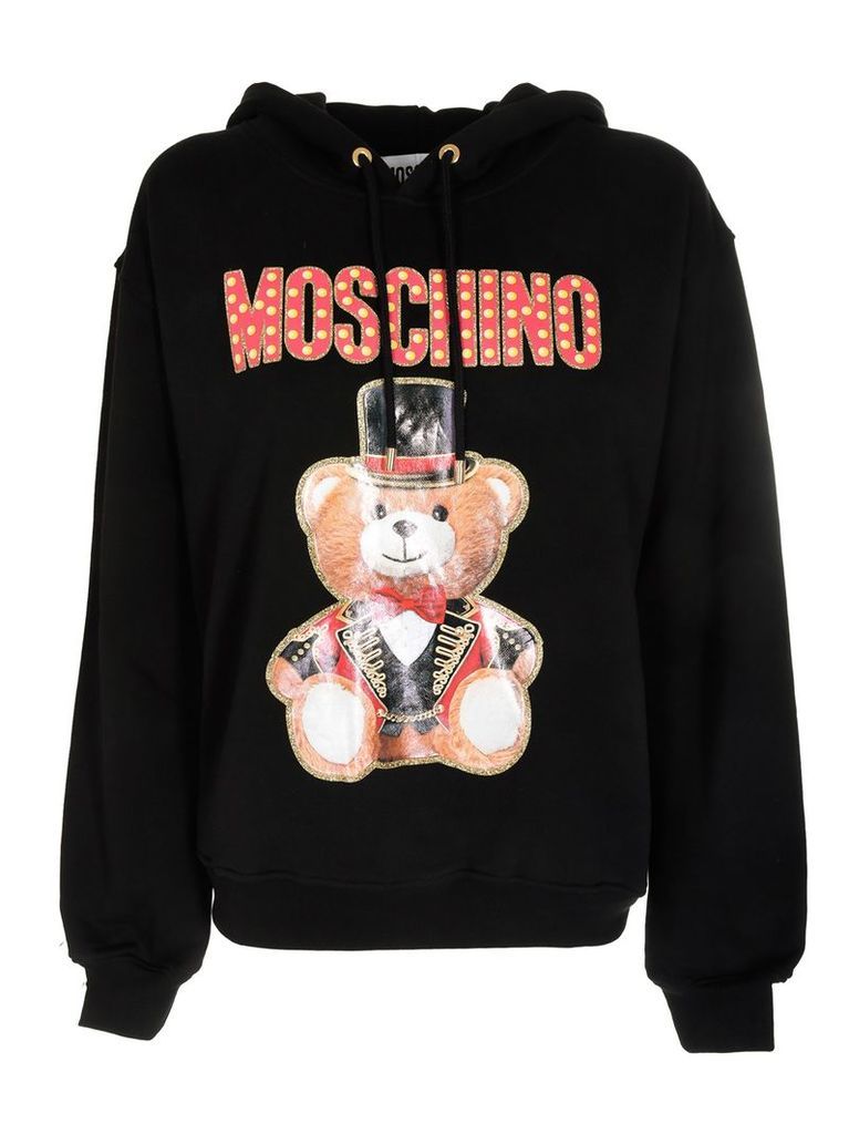 Moschino Bear Logo Detail Hoodie