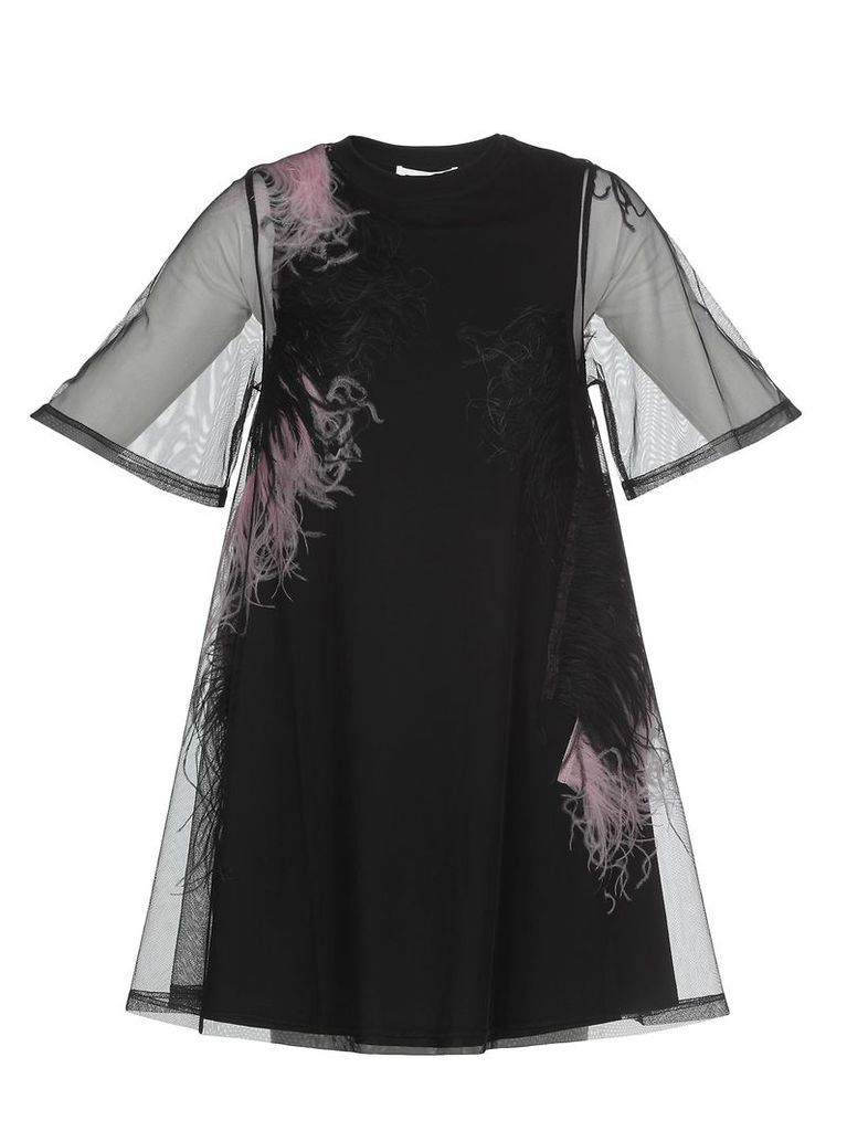 McQ Alexander McQueen Dress With Feathers