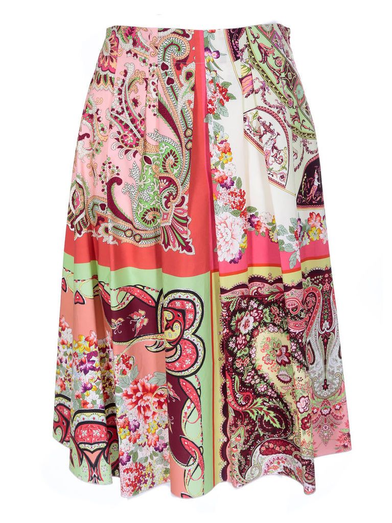 Etro Printed Midi Skirt