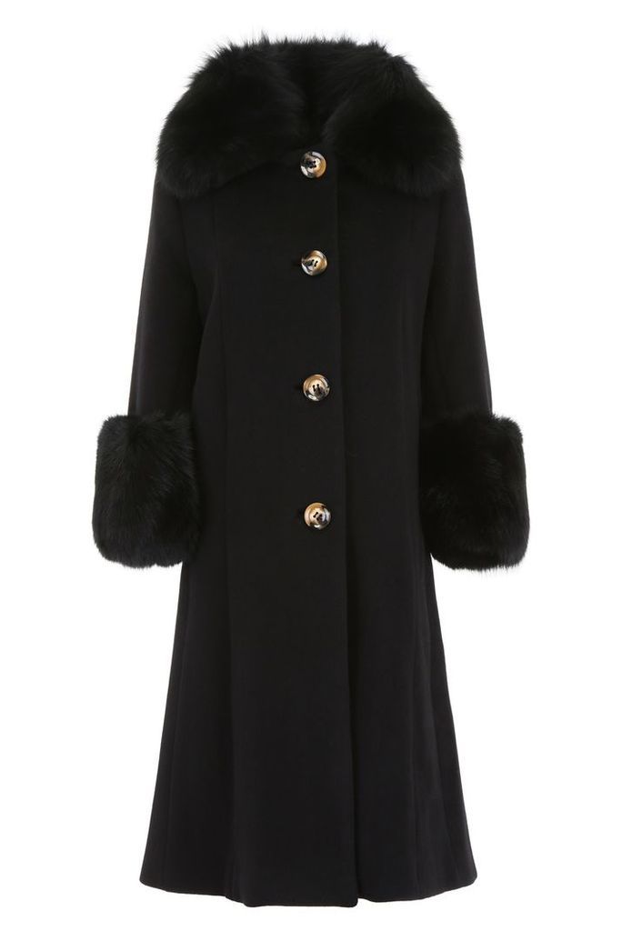 Saks Potts Yvonne Coat With Fur