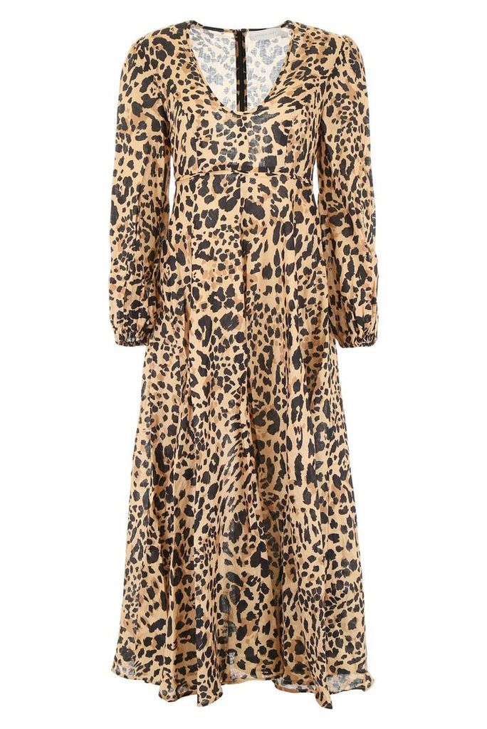 Leopard-printed Dress
