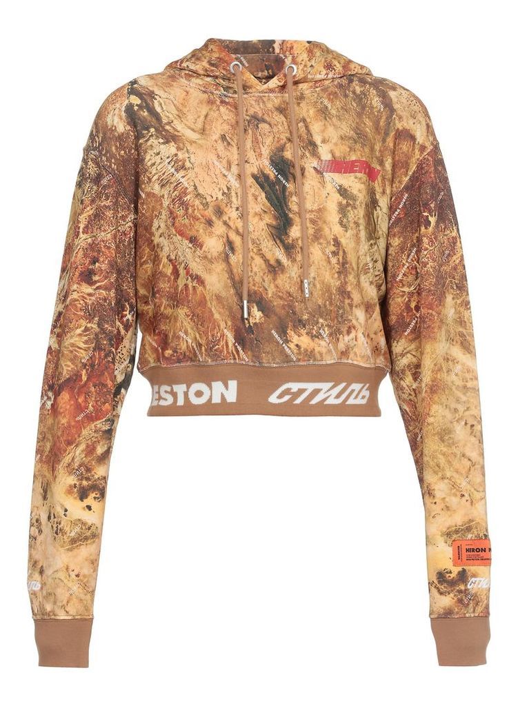 HERON PRESTON Cotton Crop Sweatshirt