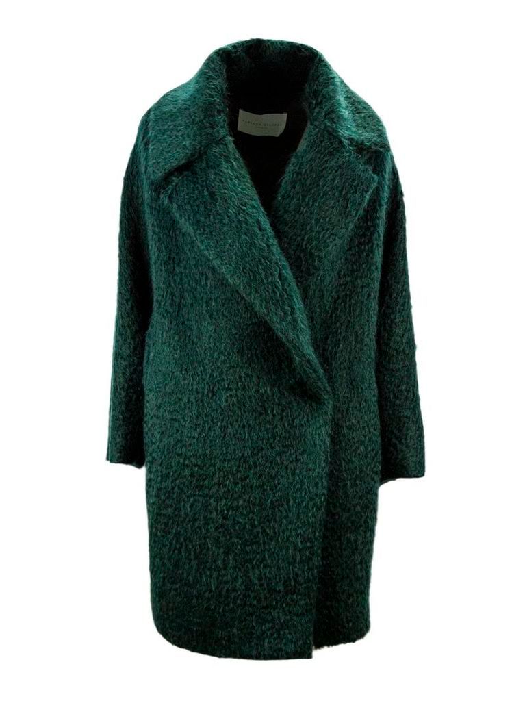 Fabiana Filippi Green Oversized Single Breasted Coat.