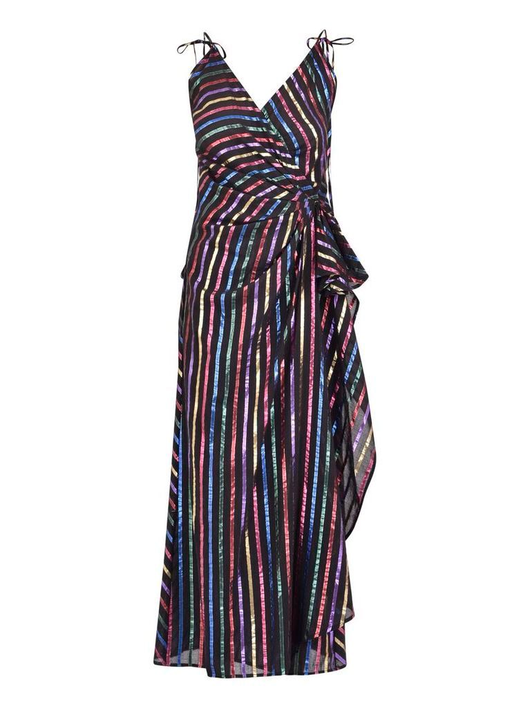 The Attico Striped Lurex Dress