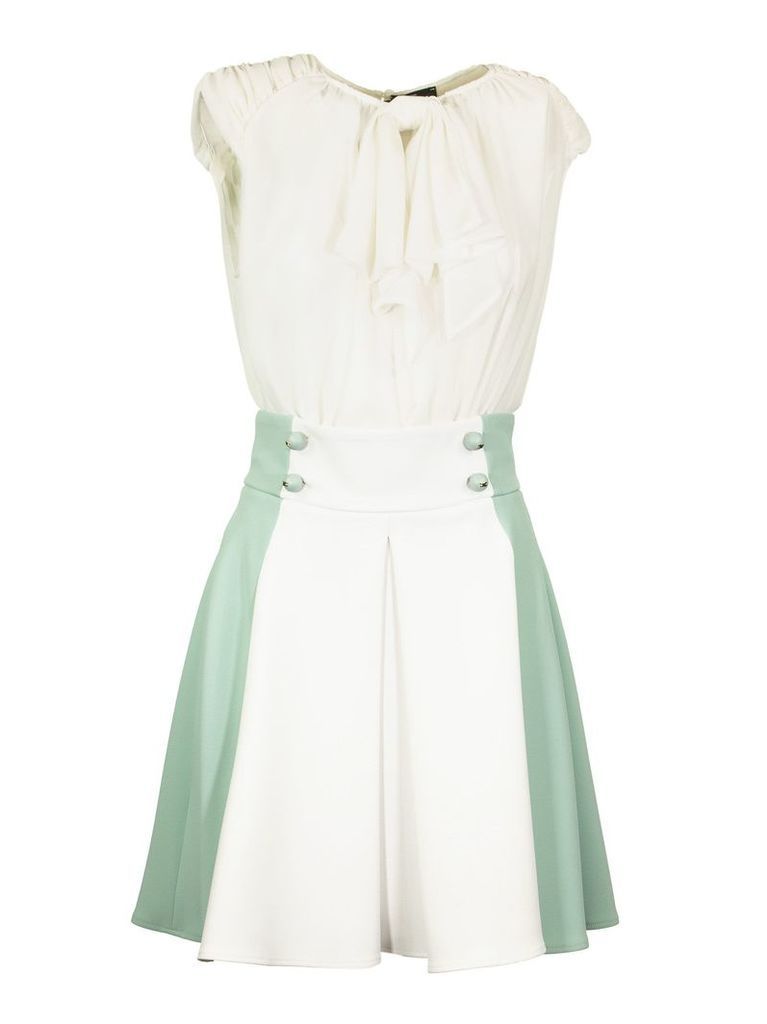 Elisabetta Franchi Celyn B. Dress With Two-colour Miniskirt