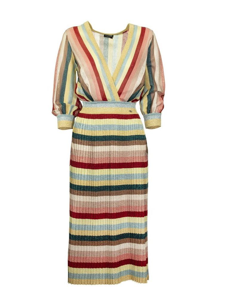Elisabetta Franchi Celyn B. Knit Dress With Stripes