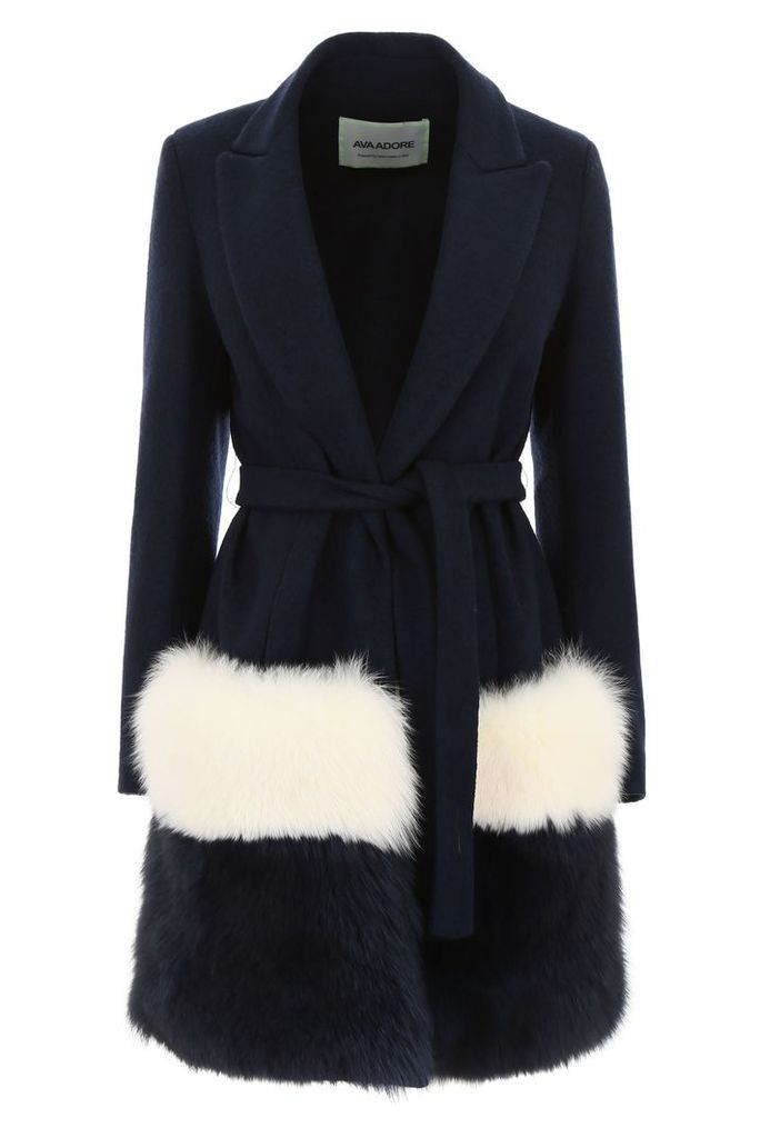Ava Adore Coat With Fox Fur