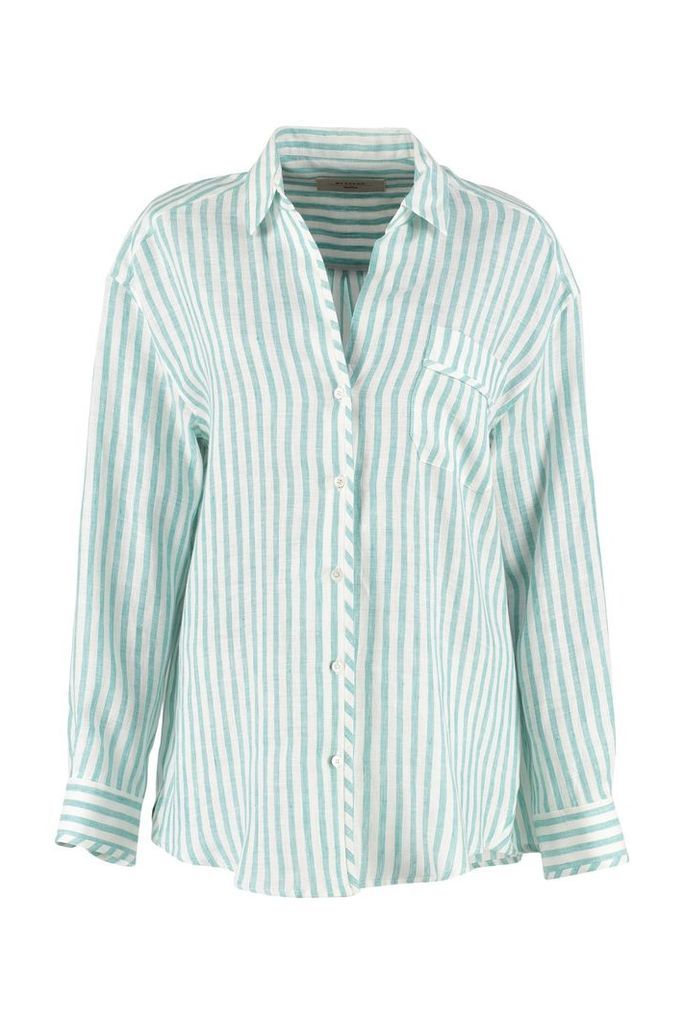 Weekend Max Mara Tarocco Striped Linen Shirt